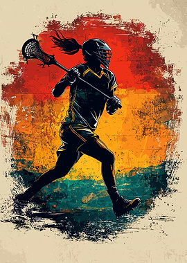 Lacrosse Player Silhouette