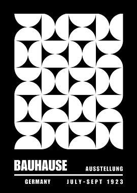 Bauhaus Geometric Poster