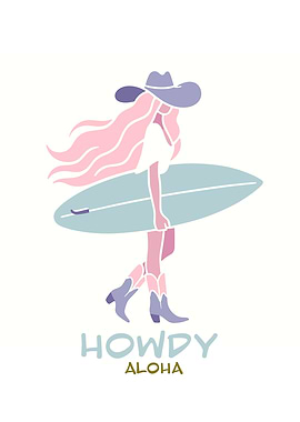 Howdy Aloha Surf Cowgirl