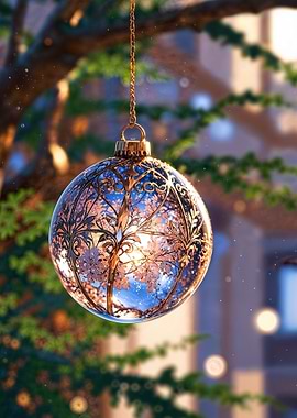 Ornate Glass Ornament