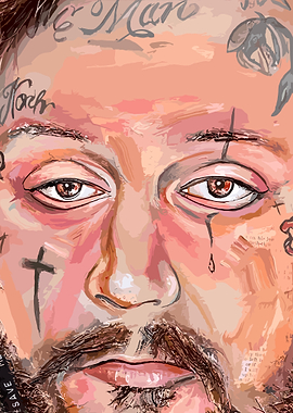 Tattooed Man Portrait