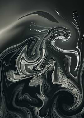 Abstract Swirling Marble