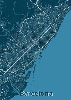 Barcelona City Map