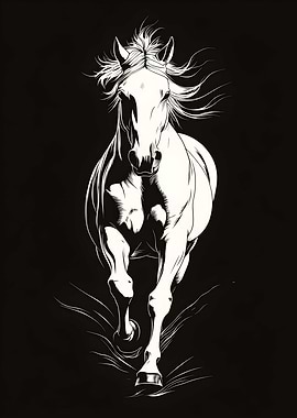Animal White Horse