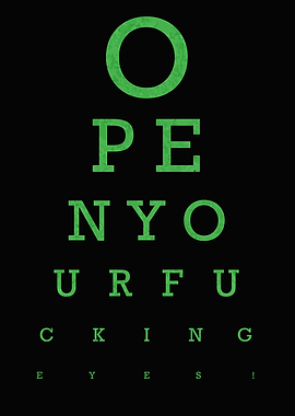 Eye Chart Poster