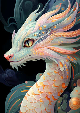 White Dragon Portrait