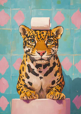 Jaguar with Toilet Paper