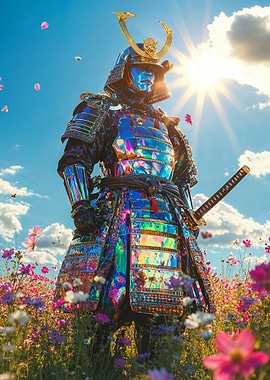 Samurai in a Field