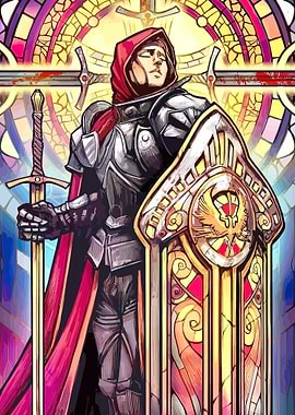 Knight in Stained Glass