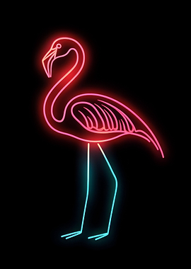Neon Flamingo