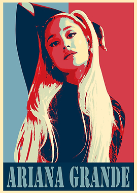 Ariana Grande Pop Art Poster