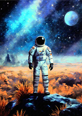 Astronaut on Alien Planet