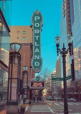 Portland Theater Sign