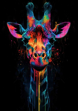 Rainbow Giraffe
