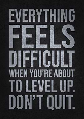 Level Up Motivation Quote