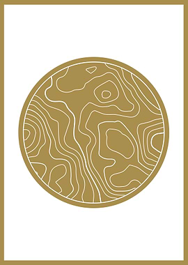 Abstract Wood Grain Circle