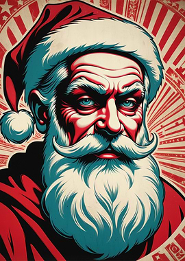 Bad Santa Claus Illustration