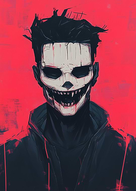 Creepy Skull Mask Youngster