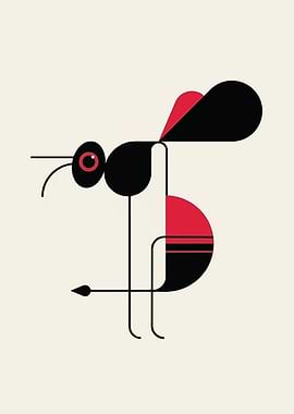 Abstract Insect Illustration