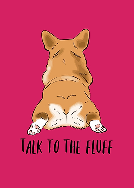 Corgi Butt Illustration