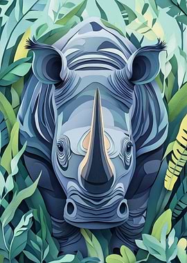 Papercut Rhino
