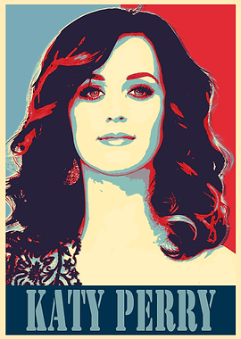 Katy Perry Pop Art Poster