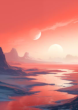 Alien Landscape Sunset