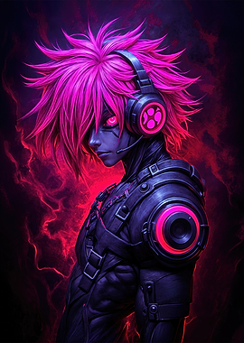 Cyberpunk Anime Character