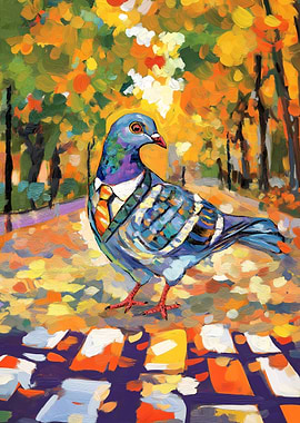 Pigeon in a Tie