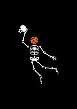 Skeleton Basketball Player