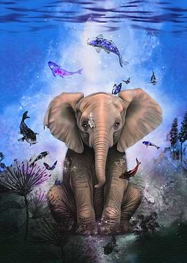 Wisdom - Elephant Art