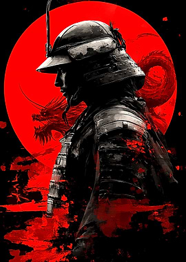 Japanese Samurai Dragon