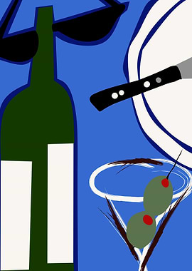 Abstract Cocktail Art