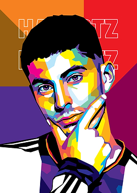 Kai Havertz in WPAP Style