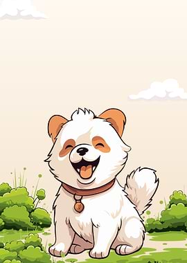 Smiling Cartoon Dog