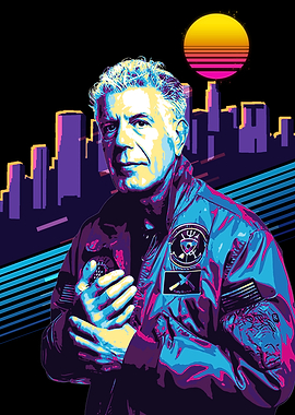 Anthony Bourdain 80s Style