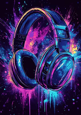 Neon Headphones