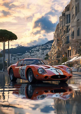 Ferrari 250 GTO LM in Monaco streets