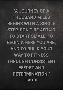 Fitness Journey Quote