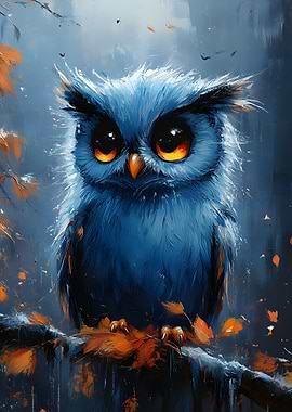 Cute Owl Painting