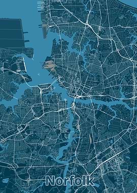 Norfolk City Map