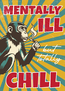Chill Monkey Poster