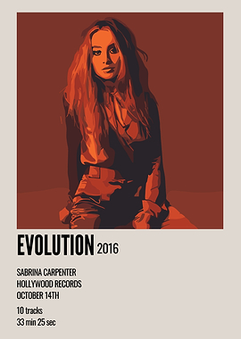 Sabrina Carpenter Evolution Album Cover
