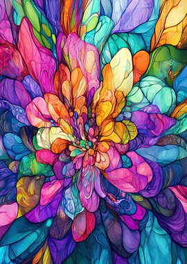 Abstract Flower Art