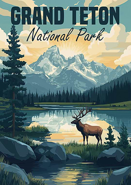 Grand Teton National Park Poster