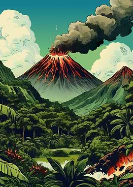 Volcanic Eruption Volcano
