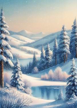 Snowy Winter Landscape