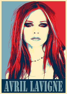 Avril Lavigne Pop Art Poster