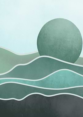 Abstract Green Landscape