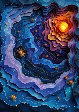 Papercut Galaxy